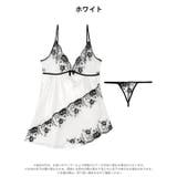 モノトーンシックフラワーベビードール | Dazzy | 詳細画像6 
