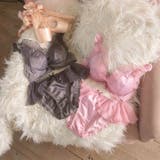 メルティプリーツチュールブラジャー&フルバックショーツ | Dazzy | 詳細画像9