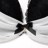 【EFサイズ】ドレープシフォンレース脇高ブラジャー&バック透けTバックショーツ | Dazzy | 詳細画像11 
