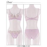 シャイニーブロッサム脇高ブラジャー&フルバックショーツ | Dazzy | 詳細画像14 