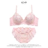 パステルファンシーフラワー脇高ブラジャー&フルバックショーツ | Dazzy | 詳細画像7 