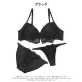 【3点セット】ドレッシーシアーレースブラジャー&フルバック&Tバックショーツ | Dazzy | 詳細画像10 