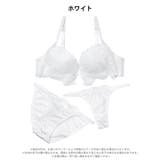 【3点セット】ドレッシーシアーレースブラジャー&フルバック&Tバックショーツ | Dazzy | 詳細画像11 