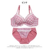 ガーリーチェックフラワーブラジャー&フルバックショーツ | Dazzy | 詳細画像9 