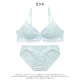 パステルレースフリルブラジャー&フルバックショーツ | Dazzy | 詳細画像13 