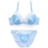 スウィートフリルサテンブラジャー&フルバックショーツ | Dazzy | 詳細画像16 
