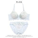 【ノンワイヤー】パステルリボンブルーム脇高ブラジャー&フルバックショーツ | Dazzy | 詳細画像10 