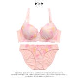 ドリーミーグラデーションレース脇高ブラジャー&フルバックショーツ | Dazzy | 詳細画像9 