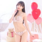 ラブリーハートチュールブラジャー&フルバックショーツ | Dazzy | 詳細画像3