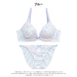 バタフライグラデーションブラジャー&フルバックショーツ | Dazzy | 詳細画像9