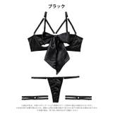 【3点セット】グラマラスリボンコードブラジャー&Tバック&ガーターリング | Dazzy | 詳細画像10