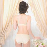 【ノンワイヤー】メルティリボンブーケブラジャー&フルバックショーツ | Dazzy | 詳細画像6