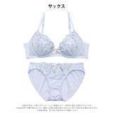 【ノンワイヤー】スウィートブルームブラジャー&フルバックショーツ | Dazzy | 詳細画像9 