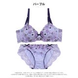 リボンフラワーブーケ脇高ブラジャー&フルバックショーツ | Dazzy | 詳細画像9