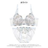 クラリティフラワー脇高ブラジャー&フルバックショーツ | Dazzy | 詳細画像8