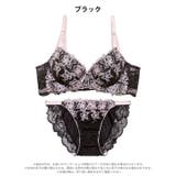 クラリティフラワー脇高ブラジャー&フルバックショーツ | Dazzy | 詳細画像9