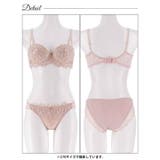 クラシカルプチフラワー脇高ブラジャー&フルバックショーツ | Dazzy | 詳細画像14 