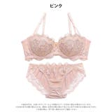 クラシカルプチフラワー脇高ブラジャー&フルバックショーツ | Dazzy | 詳細画像9 