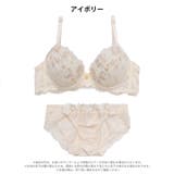 フェミニンブルームレース脇高ブラジャー&フルバックショーツ | Dazzy | 詳細画像8