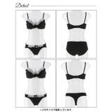 【3点セット】シャイニーフリルシフォン脇高ブラジャー&フルバック&Tバックショー… | Dazzy | 詳細画像15