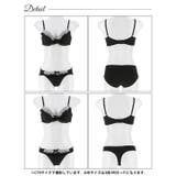 【3点セット】【GHIサイズ】シャイニーフリルシフォン脇高ブラジャー&フルバック… | Dazzy | 詳細画像15