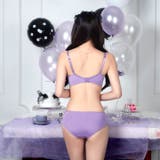 【3点セット】【GHIサイズ】シャイニーフリルシフォン脇高ブラジャー&フルバック… | Dazzy | 詳細画像7