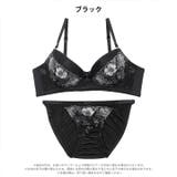 ディープフラワーレースブラジャー&フルバックショーツ | Dazzy | 詳細画像8