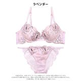 ペールピオニーブルーム脇高ブラジャー&バック透けフルバックショーツ | Dazzy | 詳細画像11