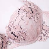 【EFサイズ】ペールピオニーブルーム脇高ブラジャー&バック透けフルバックショーツ | Dazzy | 詳細画像13