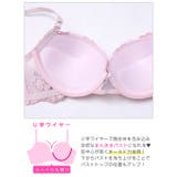 【EFサイズ】ペールピオニーブルーム脇高ブラジャー&バック透けフルバックショーツ | Dazzy | 詳細画像15