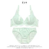ルミナスサテンレースブラジャー&フルバックショーツ | Dazzy | 詳細画像9 