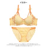 ブライトレースコードブラジャー&バック透けフルバックショーツ | Dazzy | 詳細画像10