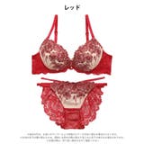 ブライトレースブルームブラジャー&バック透けフルバックショーツ | Dazzy | 詳細画像12