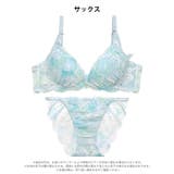 グラデーションケミカルレースブラジャー&バック透けフルバックショーツ | Dazzy | 詳細画像10 
