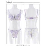 グラデーションケミカルレースブラジャー&バック透けフルバックショーツ | Dazzy | 詳細画像14 