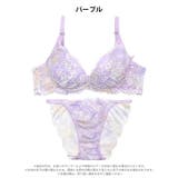 グラデーションケミカルレースブラジャー&バック透けフルバックショーツ | Dazzy | 詳細画像9 