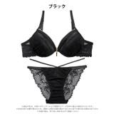 スパイシーレースファスナーブラジャー&バック透けフルバックショーツ | Dazzy | 詳細画像10 