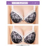 スパイシーレースファスナーブラジャー&バック透けフルバックショーツ | Dazzy | 詳細画像9 