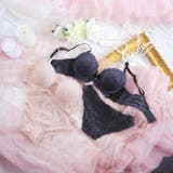 スウィートレースアップ脇高ブラジャー&フルバックショーツ | Dazzy | 詳細画像9