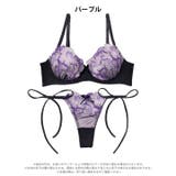 【三上悠亜着用】グラマラスフラワー脇高ブラジャー&サイド紐Tバックショーツ | Dazzy | 詳細画像12