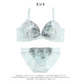 アイビーチュール エンブロイダリー脇高ブラジャー&フルバックショーツ | Dazzy | 詳細画像11