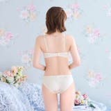 シフォンフリルフラワーブラジャー&フルバックショーツ | Dazzy | 詳細画像6