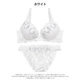 シャイニーピュアブルームブラジャー&フルバックショーツ | Dazzy | 詳細画像7 