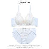 フェミニンボタニカルレース脇高ブラジャー&フルバックショーツ | Dazzy | 詳細画像9