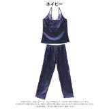 グレイスサテンレースキャミソール&ロングパンツルームウェア | Dazzy | 詳細画像7