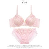 フェミニンパステルブルーム脇高ブラジャー&フルバックショーツ | Dazzy | 詳細画像8