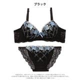 スウィートブーケレース脇高ブラジャー&フルバックショーツ | Dazzy | 詳細画像9 