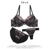 【3点セット】【GHIサイズ】クラシカルローズレース脇高ブラジャー&フルバック&… | Dazzy | 詳細画像10
