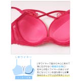 シアークロスレーシィブラジャー&バック透けフルバックショーツ | Dazzy | 詳細画像12