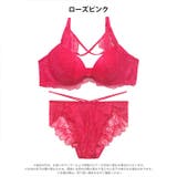 シアークロスレーシィブラジャー&バック透けフルバックショーツ | Dazzy | 詳細画像8